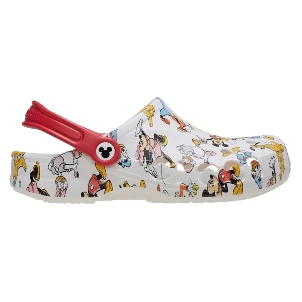Adult Unisex Disney Mickey and Friends Crocs Red/ White Baya Clog Slip on 7